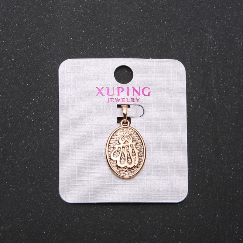 Xuping Sura Pendant, diameter 14x20mm, length 2.5cm, gold colour