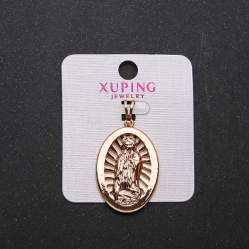 Xuping Icon Pendant, 22x32mm diameter, 4cm length, gold colour