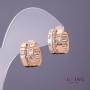 Earrings Xuping, diameter 2mm 9mm, length 15mm, colour gold