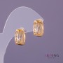 Xuping Earrings, diameter 8mm, length 15mm, 18K gold plating