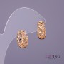 Earrings Xuping, 6 mm diameter, 15 mm length, 18K gold plated