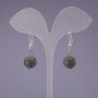Earrings Labradorite Stone Ball 14mm