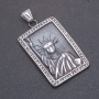 Pendant "Statue of Liberty" Grey Metal 32x46x57mm