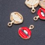Kiss Pendant Finding 17x12x19mm, Pack of 5