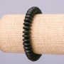 Elasticated Bracelet Shungite (imitation) smooth rondelle, diameter 10x4.5mm, length 18cm+