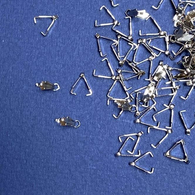 Findings Pendant Bail 8x2mm, pack 20g +/-249pcs