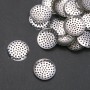 Findings Sieve Brooch Base, diameter 24mm, pack 48pcs