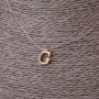 Pendant, diameter 9mm, on invisible silicone cord, length 39-44cm