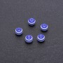 Blue Striped Bead Findings, Diameter 8mm, Pack of 70pcs