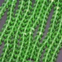 Czech Crystal Beads, clear light emerald green "rondelle", diameter 8x6mm, length 40cm