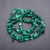 Malachite Beads, Natural Stone on Fishing Line, Diameter 6x3mm+/-, Length 82cm+