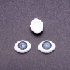 Craft Findings "Living Eyes" pair, grey pupil, diameter 7mm 10x13mm, pack of 50 pairs