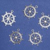 “Ship’s Wheel” Pendant Finding, 25x28mm, Pack of 10