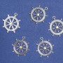 “Ship’s Wheel” Pendant Finding, 25x28mm, Pack of 10