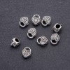 Pendant Bead Heart Pandora, diameter 10×12mm, hole diameter 4.8mm, packaged 20g ±9pcs