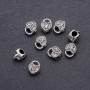 Pendant Bead Heart Pandora, diameter 10×12mm, hole diameter 4.8mm, packaged 20g ±9pcs