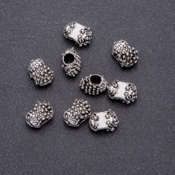 Bead Insertion Hedgehog Pandora, diameter 13x10mm, hole diameter 4.5 mm, packaged 20g +/- 9 pieces