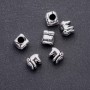 Elephant Pandora-Style Bead Charm, 11x10mm, 5mm Hole, Pack of 20g (approx. 6pcs)