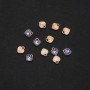 Findings Heart "Eye" Pendant enamel 7x8mm pack of 12