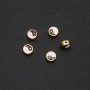 Findings Yin Yang Insert 9x4mm pack of 5 yellow metal