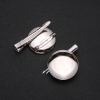 Price per pack / 10 pcs. Brooch base and stud post, 30 mm diameter