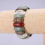 Assorted Stones Link Bracelet 25x10mm