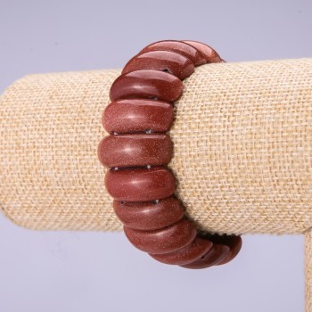 Aventurine "Golden Sand" Bracelet, link 24.5x9.5mm
