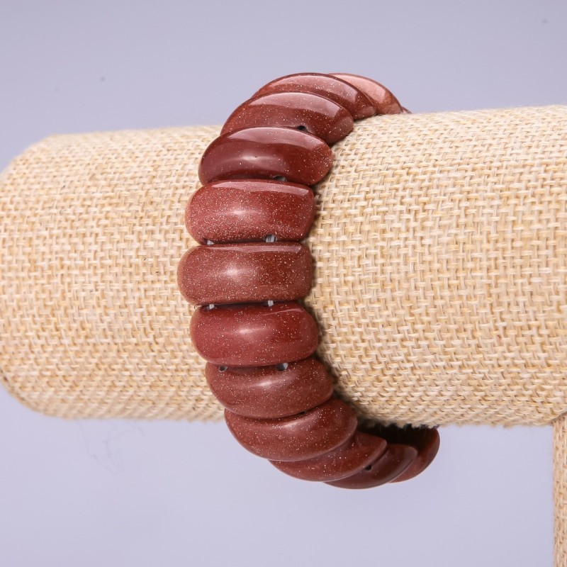 Aventurine "Golden Sand" Bracelet, link 24.5x9.5mm