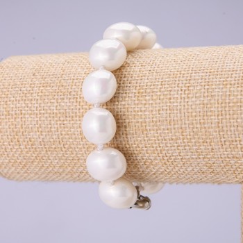 Majorca Pearl Bracelet, diameter 15x12mm, length 19cm