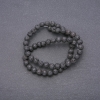 Beads Natural Lava Stone on Strand, Diameter 6mm +/-, Length 40cm