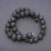Natural Lava Stone Beads on a String, diameter 12mm +/-, length 37cm