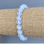 Moonstone Bracelet, Smooth Round Beads, diameter 8mm