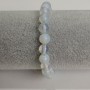 Moonstone Bracelet, Smooth Round Beads, diameter 8mm