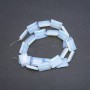 Beads Moonstone (Synthetic) Rectangle, Size 13x18x4mm Strand, Length 39cm