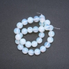 Beads Moonstone (Synthetic) Round, Diameter 12mm Strand, Length 37cm +