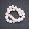 Sponge Coral Beads White Round, Diameter 14mm on Thread, Length 39cm