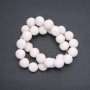 Sponge Coral Beads White Round, Diameter 14mm on Thread, Length 39cm