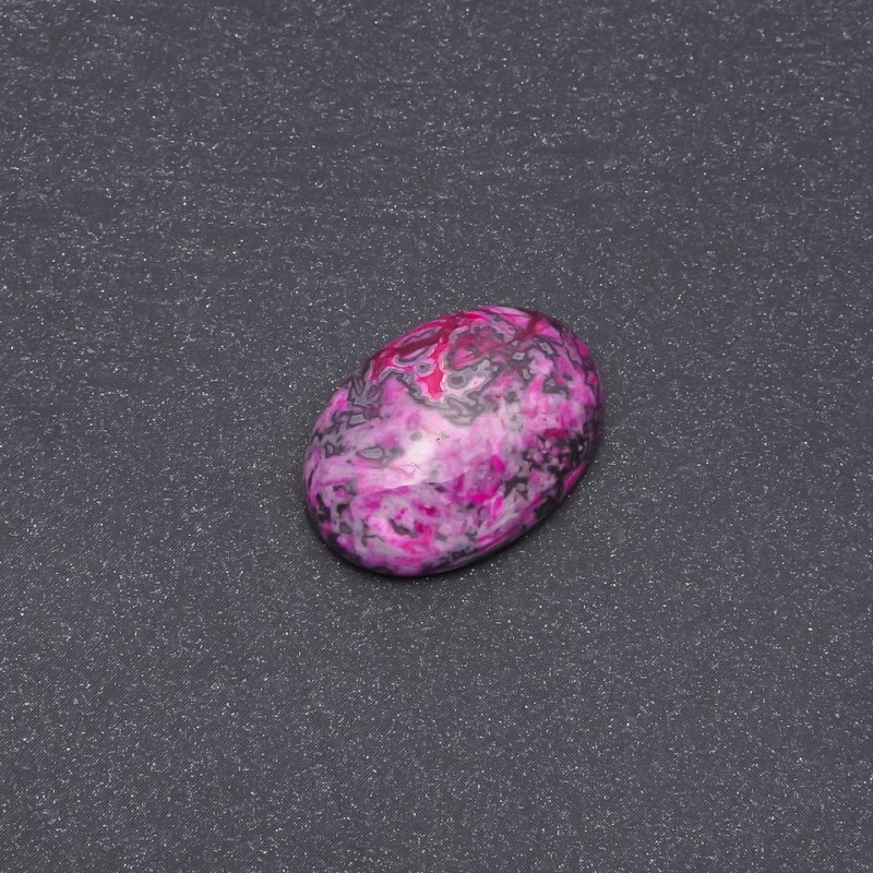Cabochon Stone Raspberry Jasper (Synthetic) 25x18mm