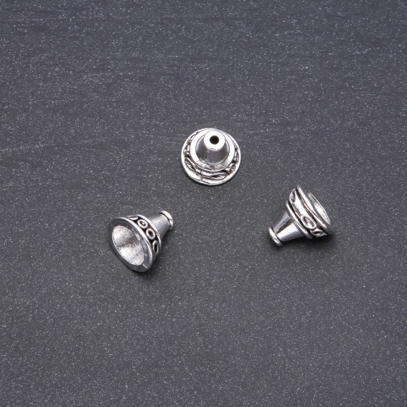 Findings Cord End 13x14mm pack 20g +/-8 pcs