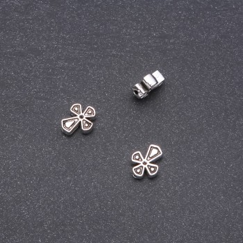 Bead Findings Cross Inset 9x11mm pack 20 g ±20 pcs