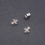 Bead Findings Cross Inset 9x11mm pack 20 g ±20 pcs