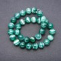 Green Eye Agate Beads, diameter 12mm on strand, length 37cm
