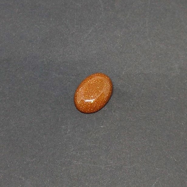 Cabochon Aventurine "golden sand" artificial 25×18mm