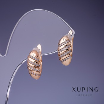 Earrings Xuping 14x8mm "18K Gold Plated"
