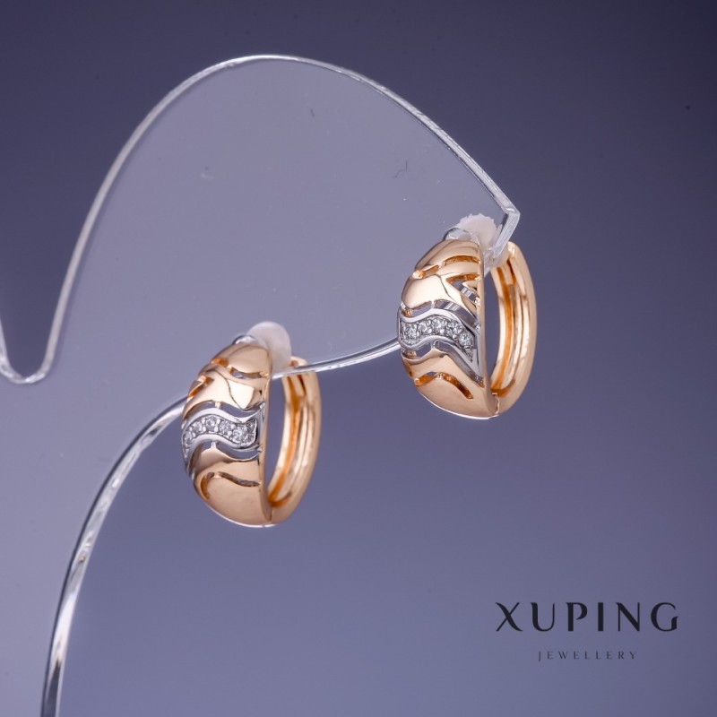 Earrings Xuping 7x14mm "18K Gold Plated"