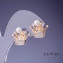 Earrings 'Crown' 18x15mm "18K Gold Plating"