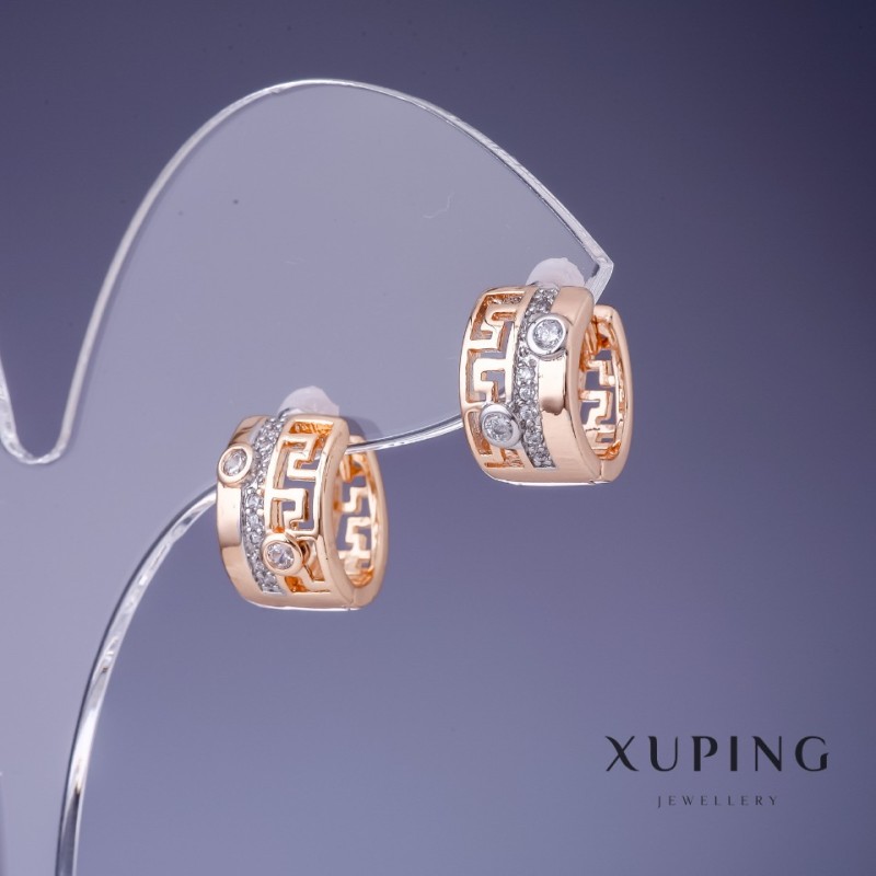 Earrings Xuping 7×13mm "18K Gold"