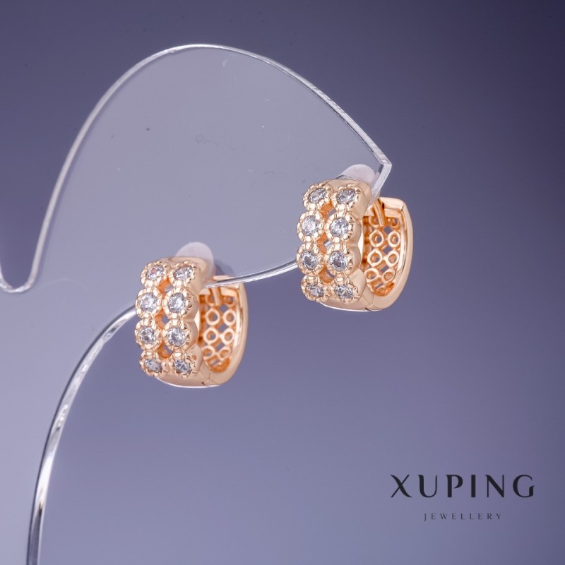 Earrings Xuping 6×12mm "18K Gold Plating"