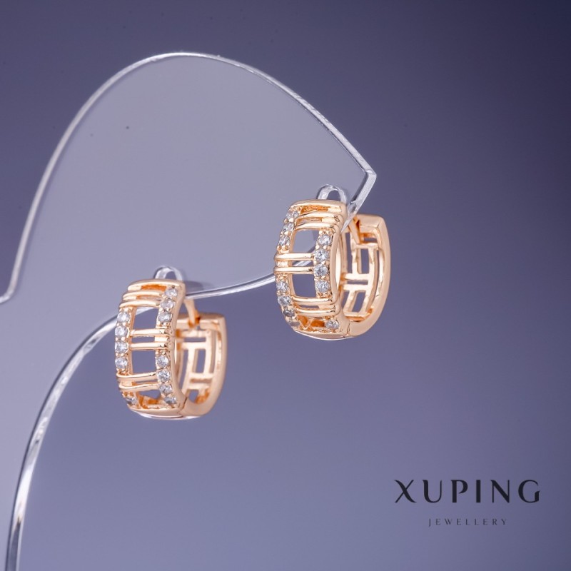 Xuping Earrings 6x14mm '18K Gold'