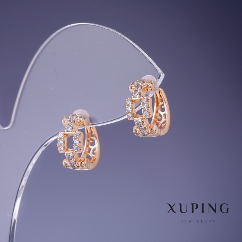 Xuping Chain Earrings 13x6mm "18K Gold Plating"